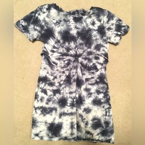 Tie dye shirt dress coverup